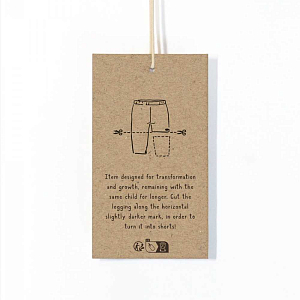 Легинсы в рубчик Play Up "Rib Gres", кремовая полоска